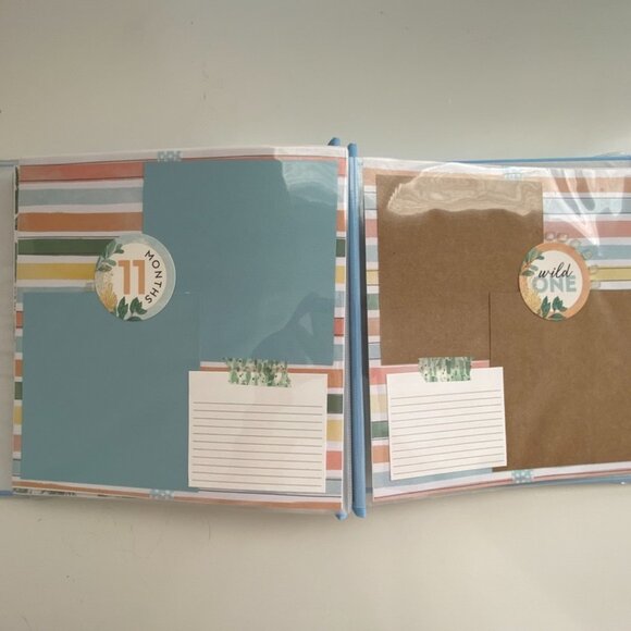 8x8 Baby Boy Premade Scrapbook, Baby Shower Gift, Christmas Gift for New Mom - Picture 14 of 15